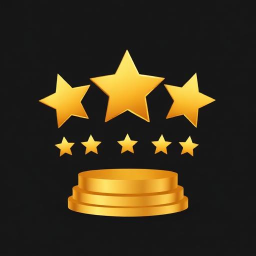 Top 5 rating badge icon