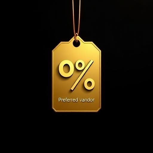 Price tag icon representing preferred vendor rates