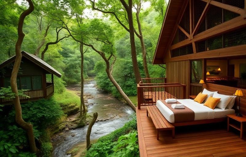 Silky Oaks Lodge luxury rainforest retreat with river views, eco-luxury treehouse suites, and Daintree wilderness